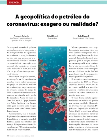 Imagem de "A geopolítica do petróleo do coronavírus: exagero ou realidade?"