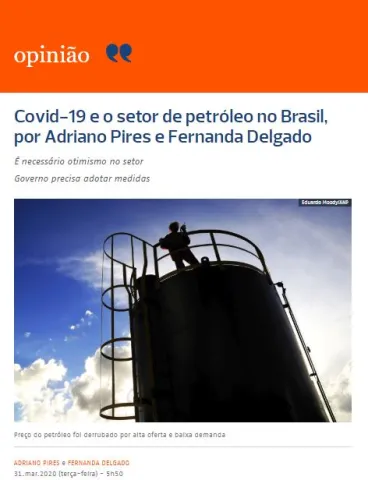 Imagem de "Covid-19 e o setor de petróleo no Brasil"