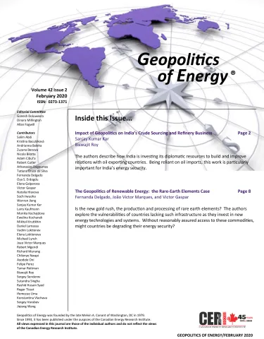 Imagem de "The Geopolitics of Renewable Energy: the Rare-Earth Elements Case"