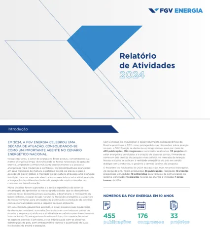 Capa Relatório de Atividades 2024 2
