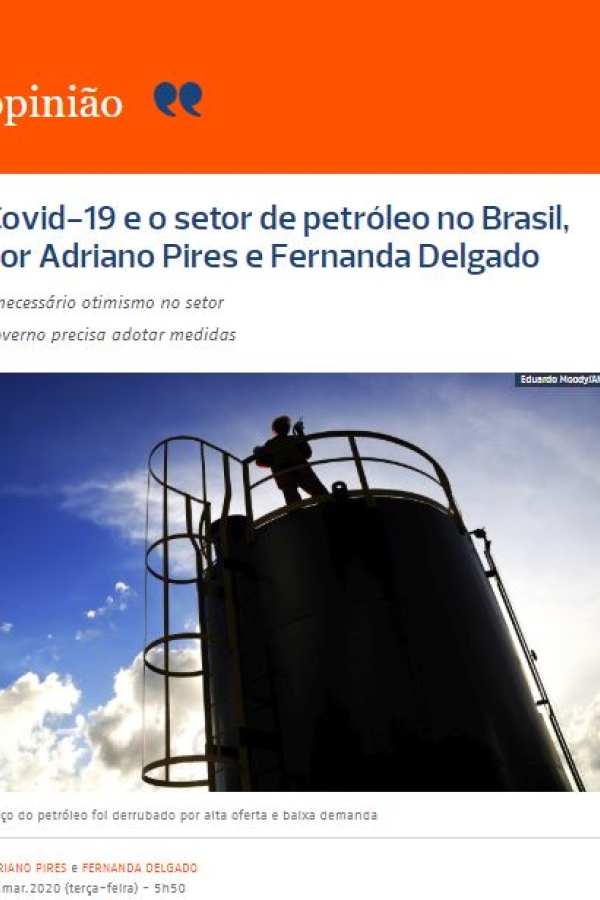Imagem de "Covid-19 e o setor de petróleo no Brasil"