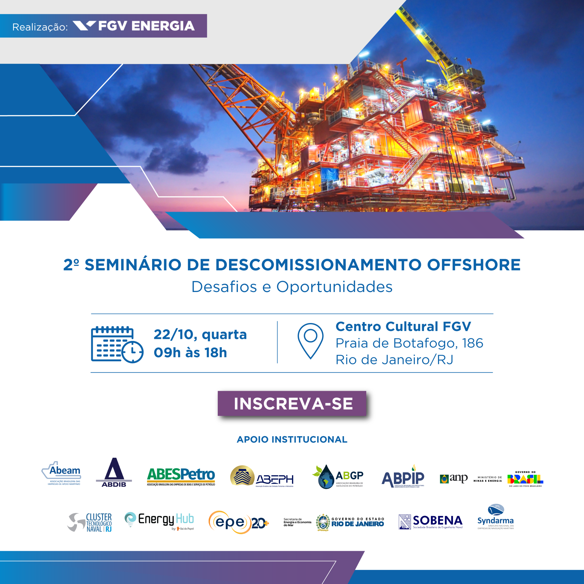 Imagem de "2º Seminário de Descomissionamento Offshore: desafios e oportunidades"