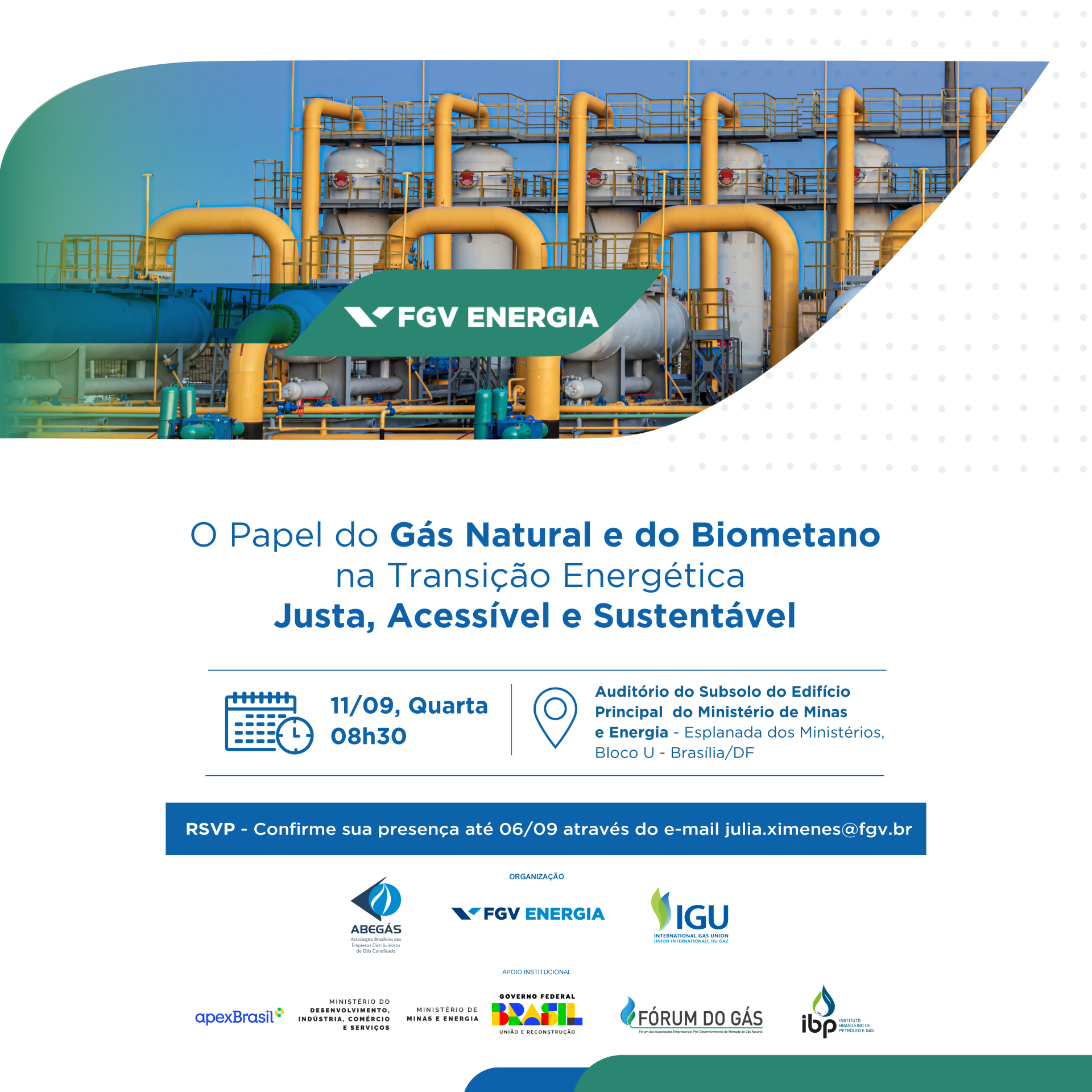 Imagem de "O papel do Gás Natural e do Biometano na Transição Energética Justa, Acessível e Sustentável"