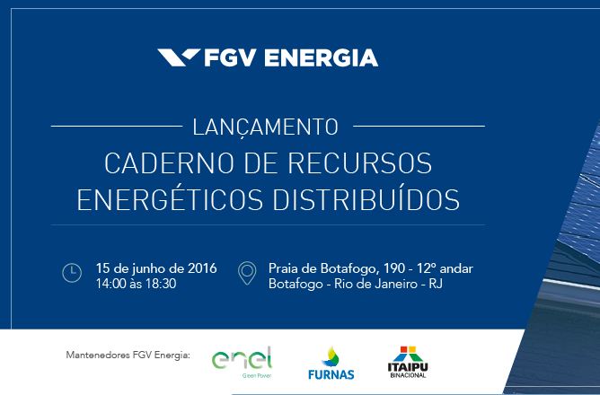 Imagem da notícia "FGV Energia realiza debate de lançamento do Caderno de Recursos Energéticos Distribuídos "