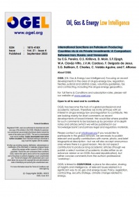 International Sanctions on Petroleum Producing  Countries vis-á-vis Private Investments: A Comparison  Between Iran, Russia, and Venezuela